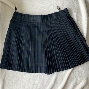 Zara plaid pleated skort